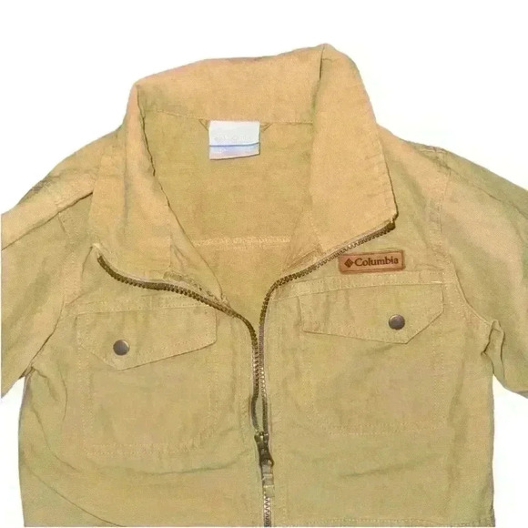 Boys Columbia Tan Jacket 4/5 - Picture 3 of 6